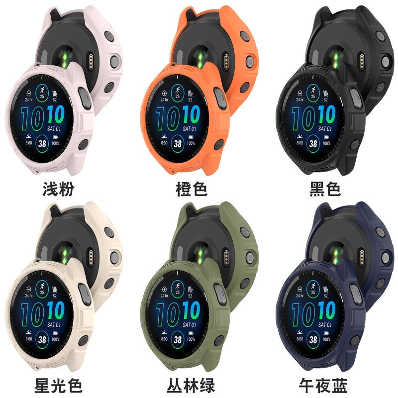For Jiaming Forerunner965 Watch Protective Case Tpu Soft Rubber Hollow Armor Case - Image 4