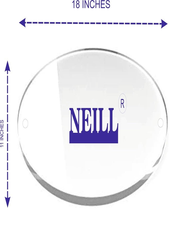 NEILL® Acrylic Sandwich Display Sheet Board Oval Shape, Size - 18"x11", Transparent/Clear, Pack of 1Pc, for Ads/Posters/Pictures/Information/Home decor - Image 3