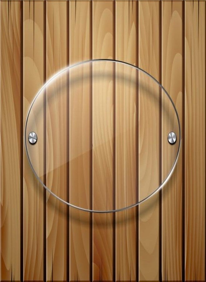NEILL® Acrylic Sandwich Display Sheet Board Oval Shape, Size - 18"x11", Transparent/Clear, Pack of 1Pc, for Ads/Posters/Pictures/Information/Home decor - Image 1