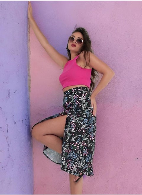Silky Midi Skirt
