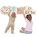 ROBUD Elephant Montessori Busy Board 12in1 Activity Wall Busy Board Montessori Sensory Wall Panel for Boys Girls Toddler Learning Activity Center for Playroom Nursery Beige - Image 2