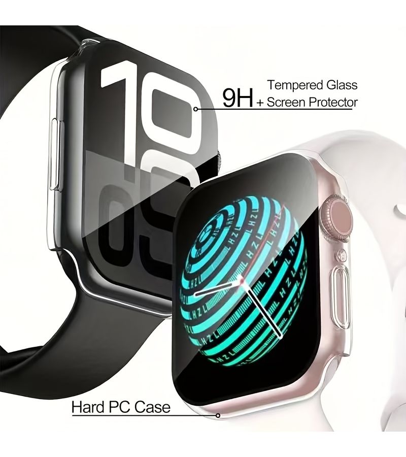 Transparent Protective Case For IWatch S10 46mm With Built In Tempered Glass Screen Film - Image 5