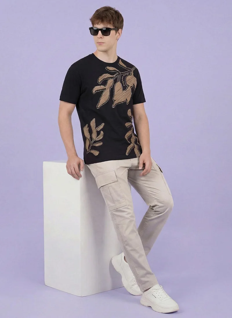 Being Human Grey Men Relaxed Straight Leg Cargos Trousers for Men | Best Price UAE