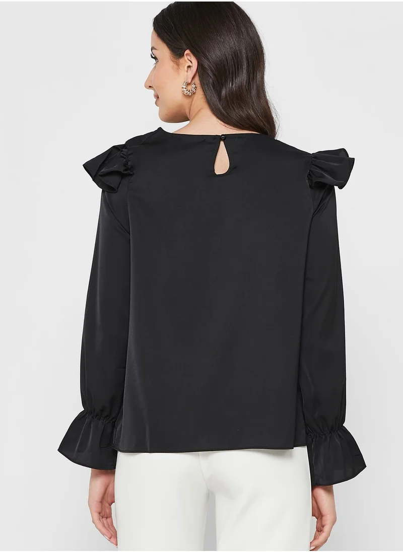 ELLA Ruffle Detail Blouse