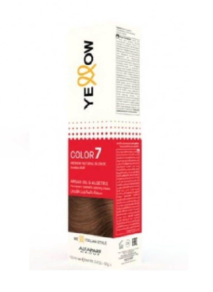 Alfaparf Yellow Color Permanent 7 Medium Natural Blonde 100 ml - pzsku/Z03BBDD172CC089A00CE4Z/45/_/1705775789/63d62889-f741-4c5e-898c-eea2ea433424