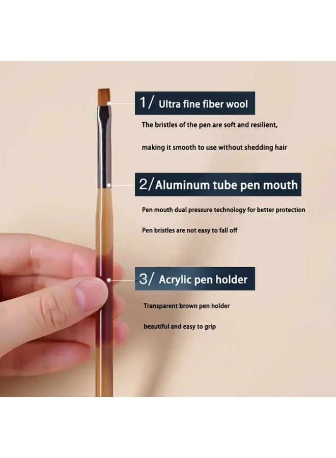 مجموعة من 9 فرش لتصميمات فن الأظافر - Image 2