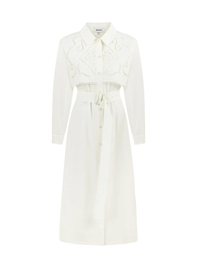 Ipekyol Embroidered Belted Dress