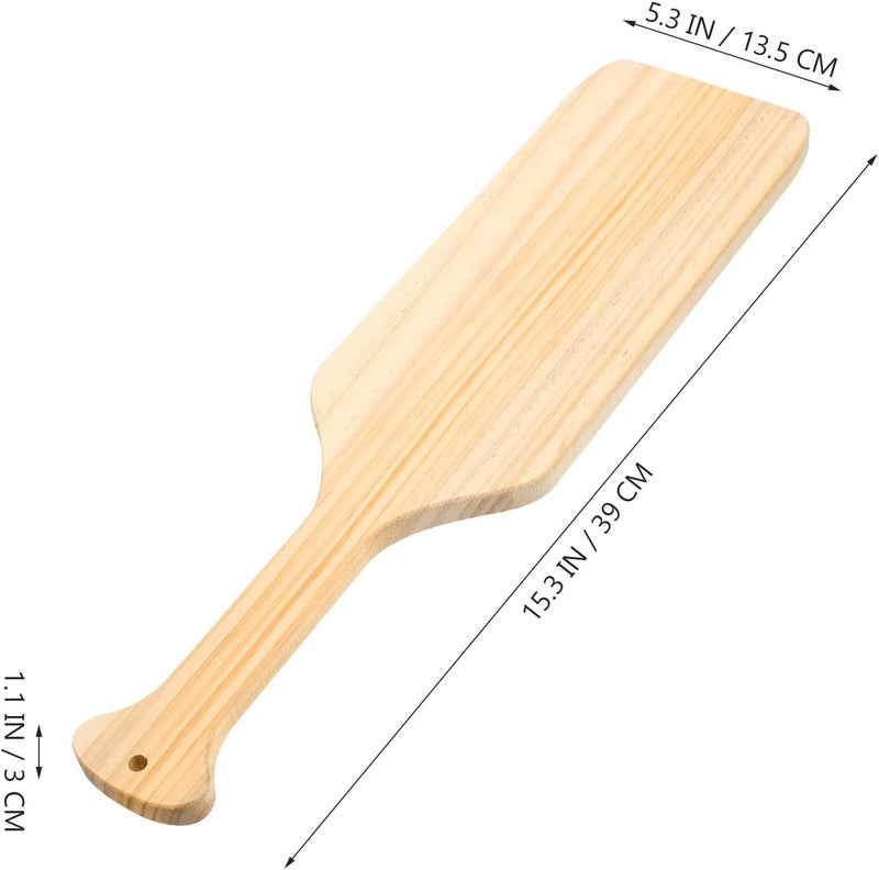 Unfinished Solid Pine Greek Paddles 15 Inch 2pcs for DIY Crafts and Sorority Fraternity Woodworking Projects - Image 2