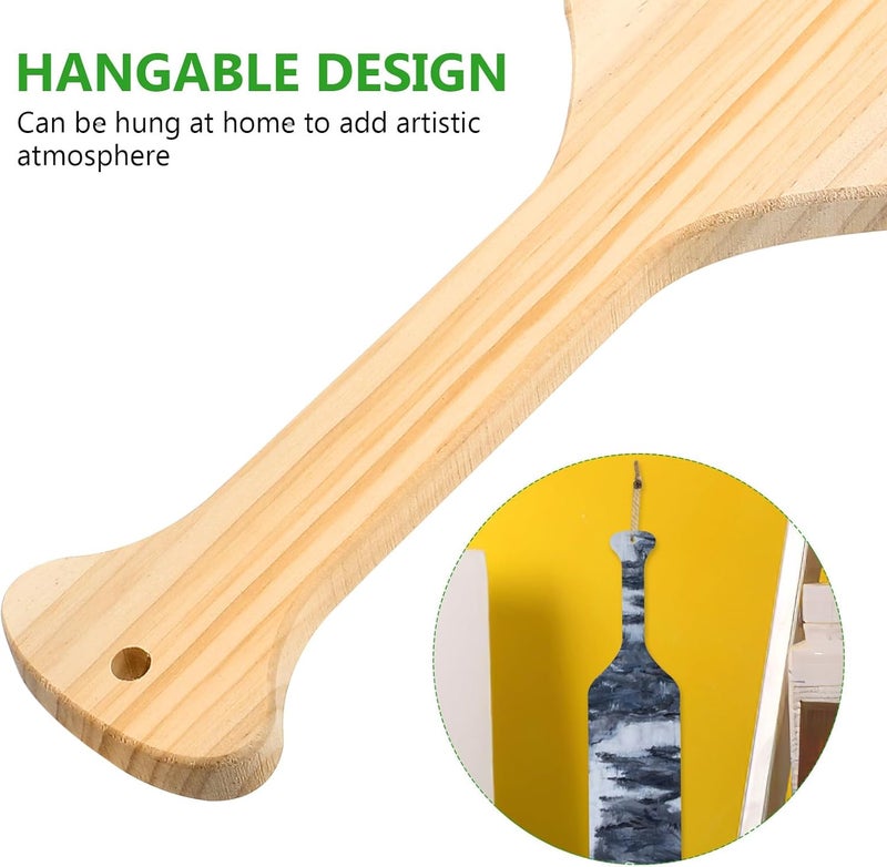 Unfinished Solid Pine Greek Paddles 15 Inch 2pcs for DIY Crafts and Sorority Fraternity Woodworking Projects - Image 3