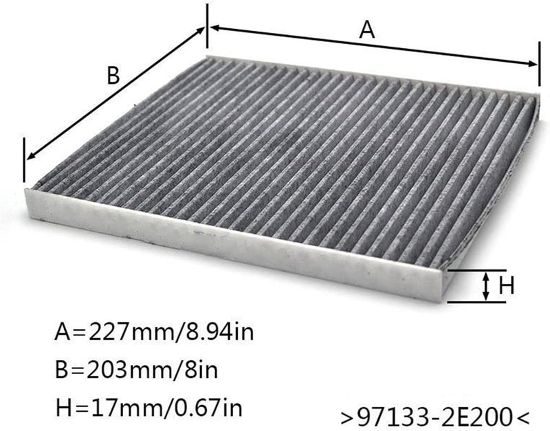 Wivplex Activated Carbon Cabin Air Filter for Kia Models - Image 4