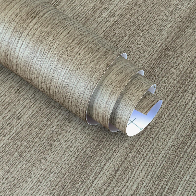 Ekmxmax Wood Grain Contact Paper 16354 Brown Grey Wallpaper Stick and Peel Oak Texture Waterproof SelfAdhesive Removable Thick Vinyl Wrap for Kitchen Bedroom Closet Countertops