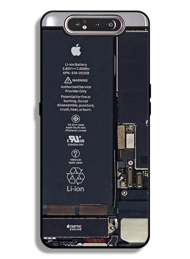 Tolwak غطاء حماية لهاتف سامسونج جالاكسي A80 بنمط دائرة كهربائية - Image 1