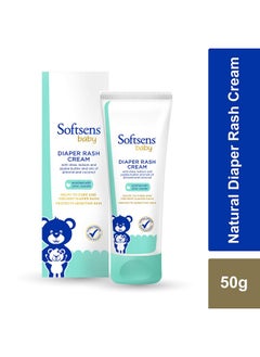 Softsens Baby Natural Diaper | Nappy Rash Cream, Enriched With Aloe Vera Juice And Shea Butter 50G  - Image 2