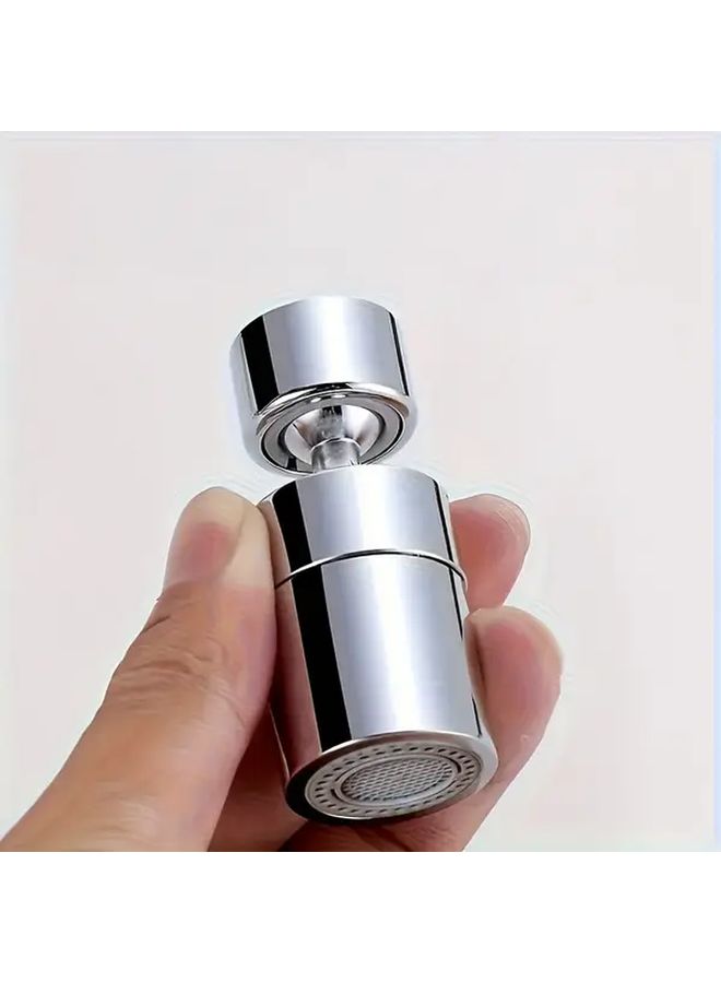 Silvery Foaming Rotatable Faucet Attachment For Kitchen And Bathroom Sink - Image 2