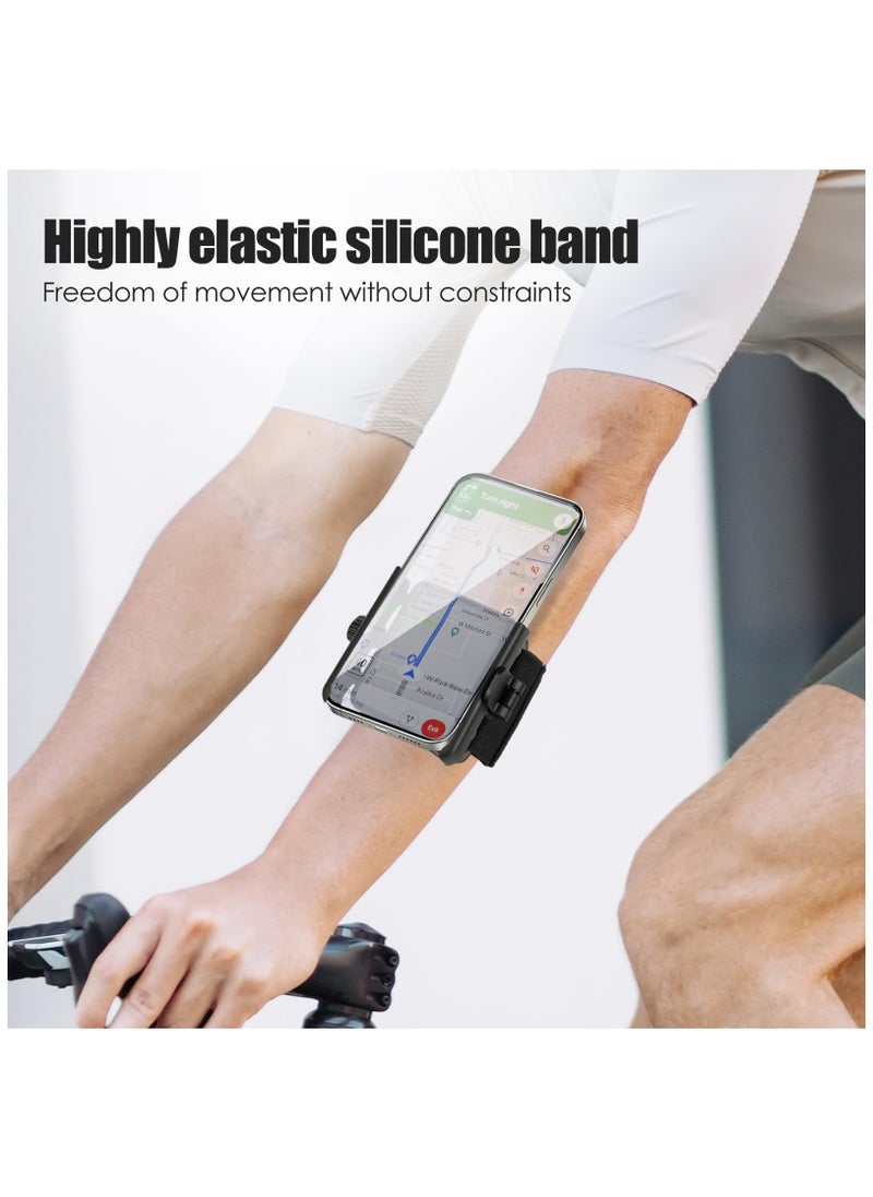 SYOSI Running Armband Wrist Phone Holder, Phone Holder for Running, Universal Wrist Phone Holder for iPhone 15/14/13/Pro Max/Pro/Mini/12/11/SE/Xs/XR/X/8/7/Plus, Arm Band for Phone for Running Holder  - Image 4
