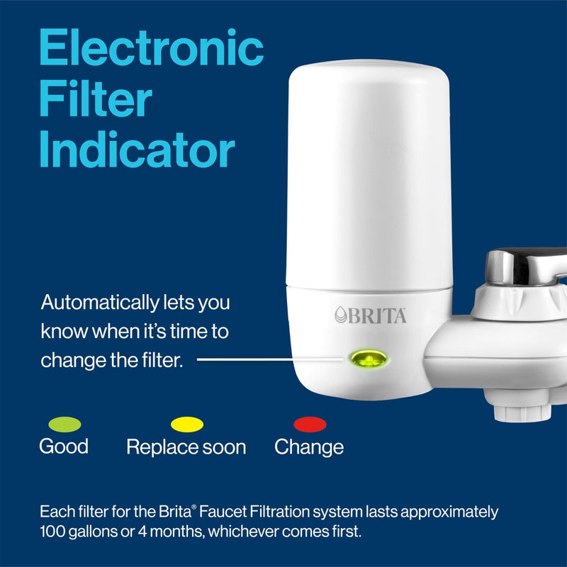 Brita Replacement Water Filter for Faucet Mount, Removes 99% of Lead, Sink Filtration System, White, 3 Count - Image 5