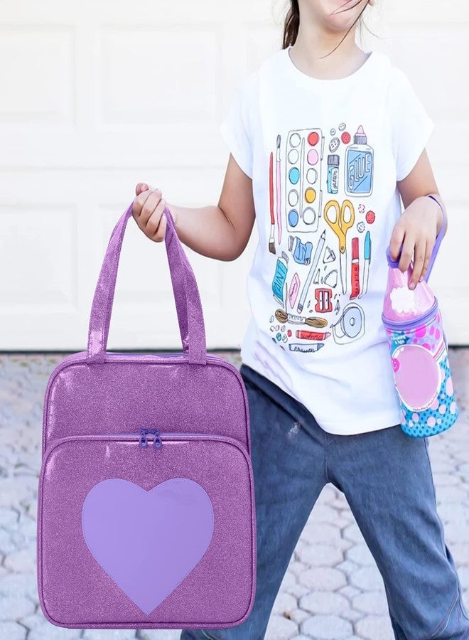 LoDrid Doll Tote Carrying Case Compatible with LOL Surprise Dolls All, Hanging Organizer Storage Bag with 6 Clear Window Pockets for Girls, Bag Only, Purple,(Patent Design) - Image 4