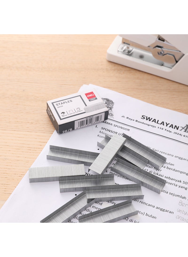 Deli Staples Staple 26/6, Pack of 20 Boxes,1000 PCS , Can Staple Up to 30 Sheets - Image 5