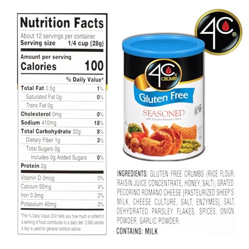 4C Premium Gluten Free Bread Crumbs Seasoned 12 Ounces Pack of 1 - Image 5