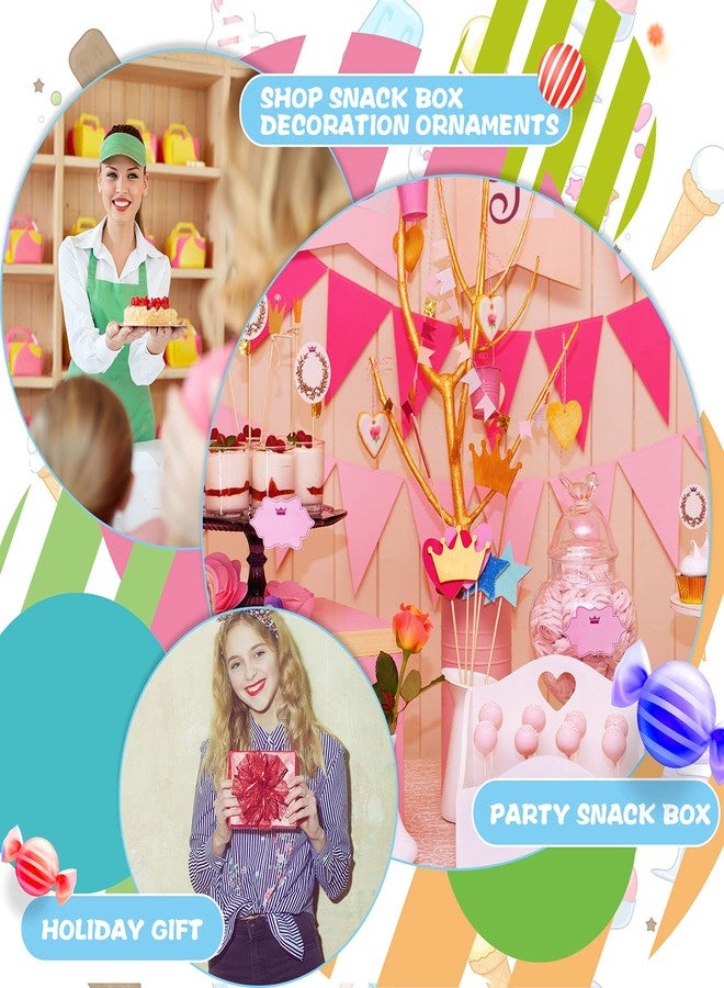 Tenare 20 Pieces Ice Cream Centerpieces for Tables Truck Shape Favor Boxes Ice Cream Treat Snack Boxes Container Summer Baby Shower Birthday Party Table Centerpieces - Image 3