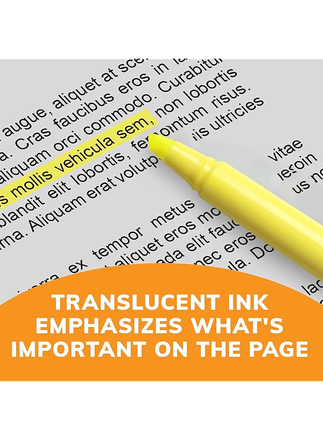 بيك قلم تحديد العيون برايت لاينر بطرف مشطوف بألوان متنوعة لتسليط الضوء على الخطوط العريضة أو الخطوط الدقيقة، عبوة من 5 قطع - Image 4