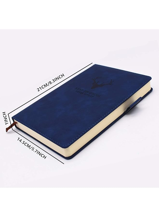 erorex Silt A5 Notebook 360 Page Lined Journal With Pen Loop Personal Writing Notebooks With Premium Thick Paper Faux Leather Notepad With Ribbon Bookmark For Office Home School Business Writing - Image 5