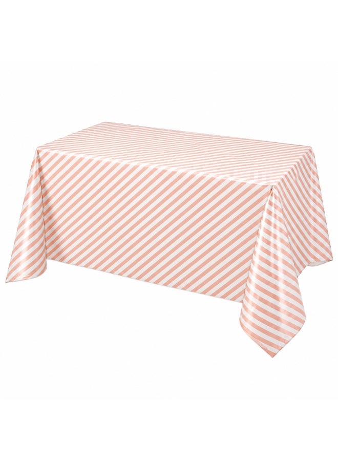 Rose Gold Foil Table Cover, 1.37 x 2.74 Meter Party Tablecloth for Birthday, Baby Shower, Wedding and Celebration Table Décor - Image 1