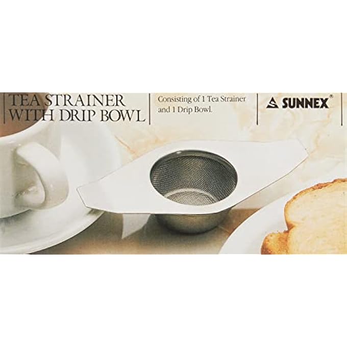 سنيكس مصفاة شاي من الفولاذ المقاوم للصدأ مع وعاء تنقيط - Image 3