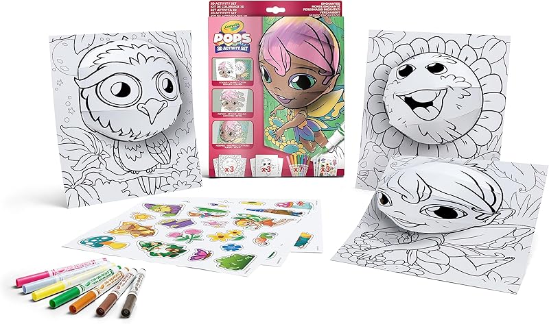 كرايولا  بوبس د كولورينج كيت  ينكهانتيد