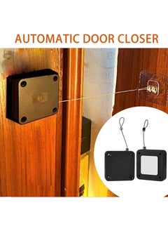 Grofly grofly PunchFree Automatic Sensor Door Closer Multifunctional Automatically Door Closer Residential Commercial Auto Door Closer with Drawstring Closer Door for ExteriorInnerHome Storm 1  - Image 2