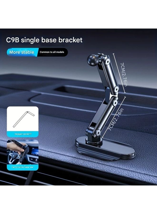 Universal Foldable Adjustable Car Mount Dashboard Base 360 Rotating Ball Joint - Image 5