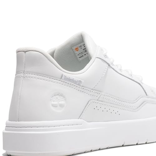Timberland Men's Allston Low Lace Up Sneaker, White Full Grain, 10 Medium - Image 2