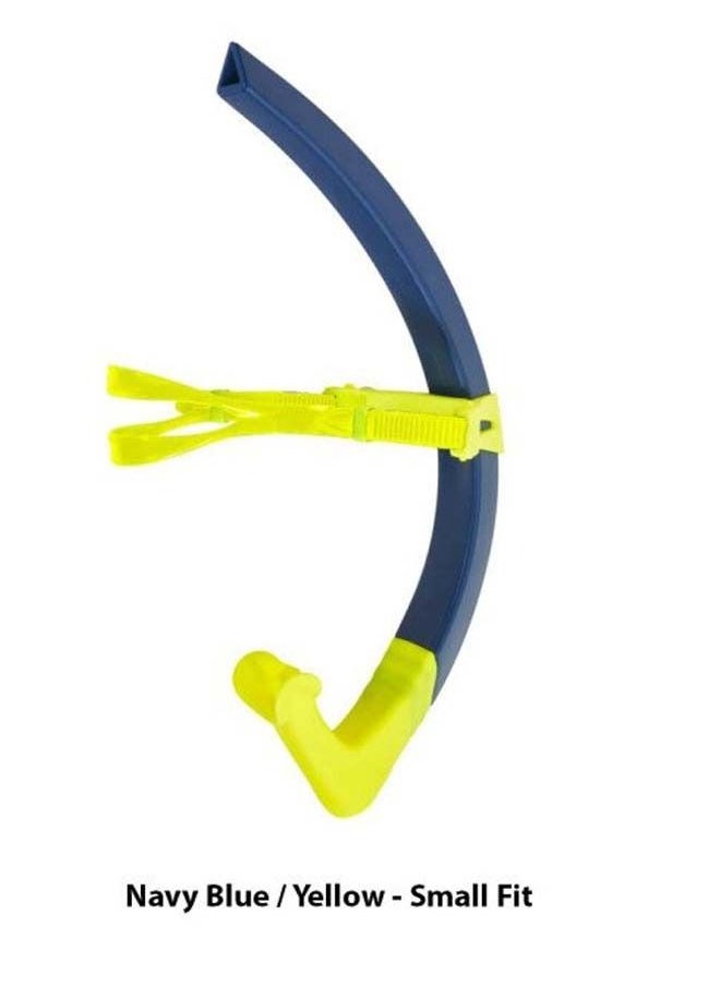 AQUASPHERE - Phelps Focus Swimming Snorkel Navy Blue Yellow - Image 1