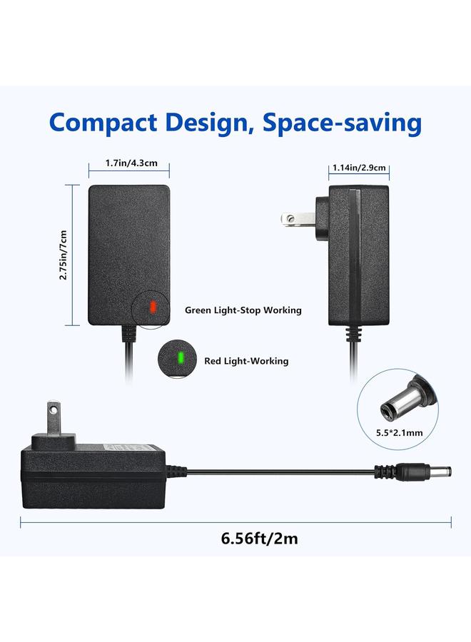 HPMY 12V Battery Charger for Kids Ride On Toys, Electric Cars, Power Wheels, Motorcycles, ATVs, for Jeep, for Dodge Charger Toy Car Universal adapter for 12V Ride On Vehicles and Small Electric Toys - Image 4