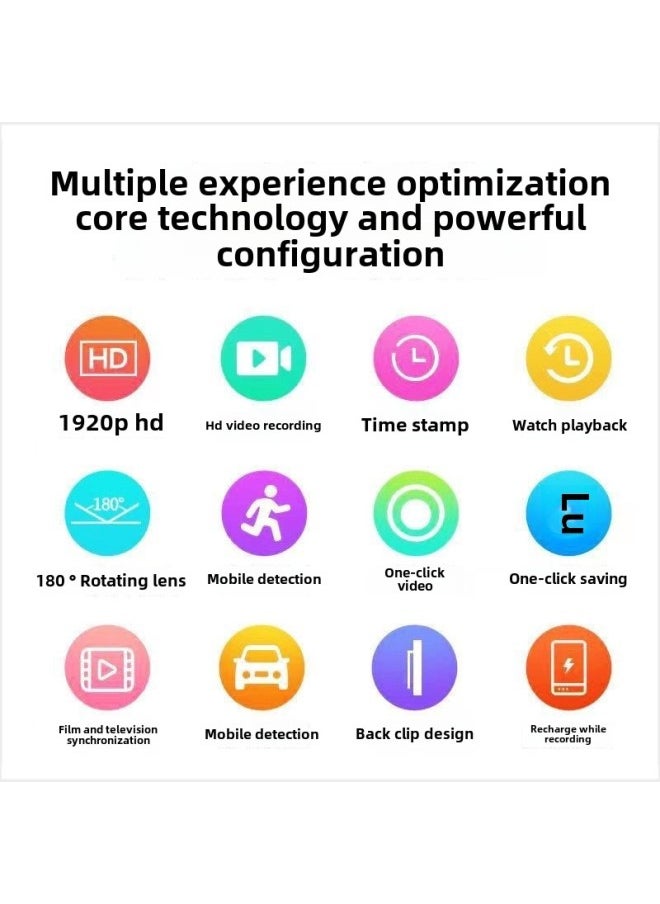 Generic HD Camera Riding Law Enforcement Electric Vehicle Recorder Sports Camera WiFi Interconnected Recording Pen DV Video Recorder-Body Color:4k Top Configuration (color Screen + Mobile Phone Wifi Interconnection)-32g  - Image 4