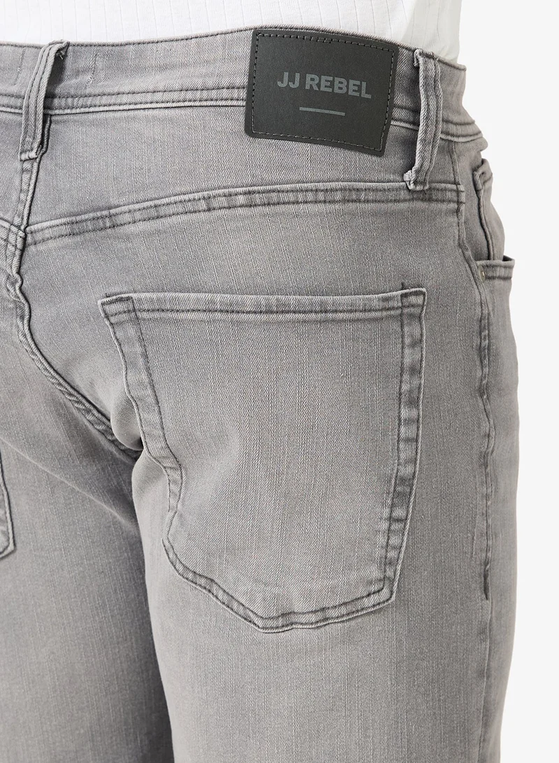 JJ Rebel  Mid Wash Tapered Jeans for Men | Best Price UAE