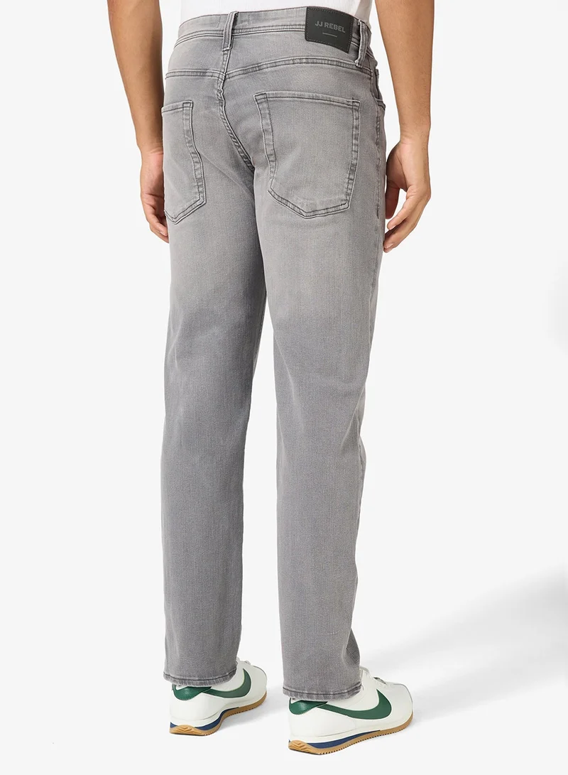 JJ Rebel  Mid Wash Tapered Jeans for Men | Best Price UAE