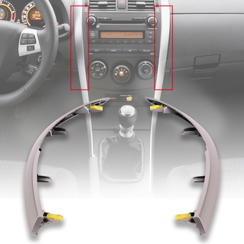 شريط تغطية لوحة القيادة الجانبية العلوية اليسرى واليمنى Getfarway 5543602330 5543502370 متوافق مع تويوتا كورولا 2007 2008 2009