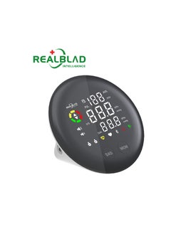 REALBLAD 360° Fit Blood Pressure Monitor with Mobile App, 3-Color Display & Separate Data Storage (Black & White)  - Image 5