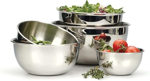 RSVP International Endurance Stainless Steel Mixing Bowls, 8 Quart - Image 4