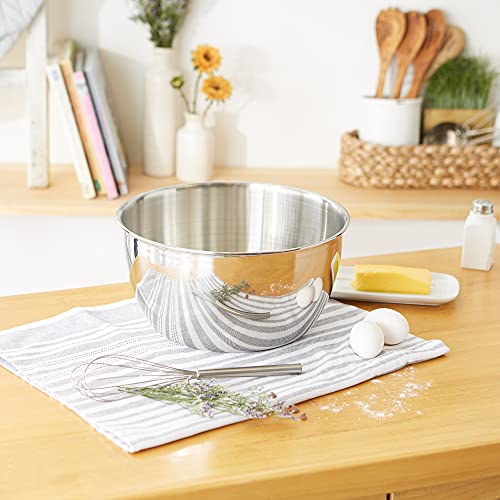 RSVP International Endurance Stainless Steel Mixing Bowls, 8 Quart - Image 2
