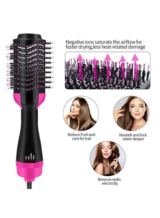 Cronier Professional Hair Dryer Brush, 3 Heat Settings, 360 Degree Swivel Cord, Massage Points, Pink and Black - 1200 W - Image 5