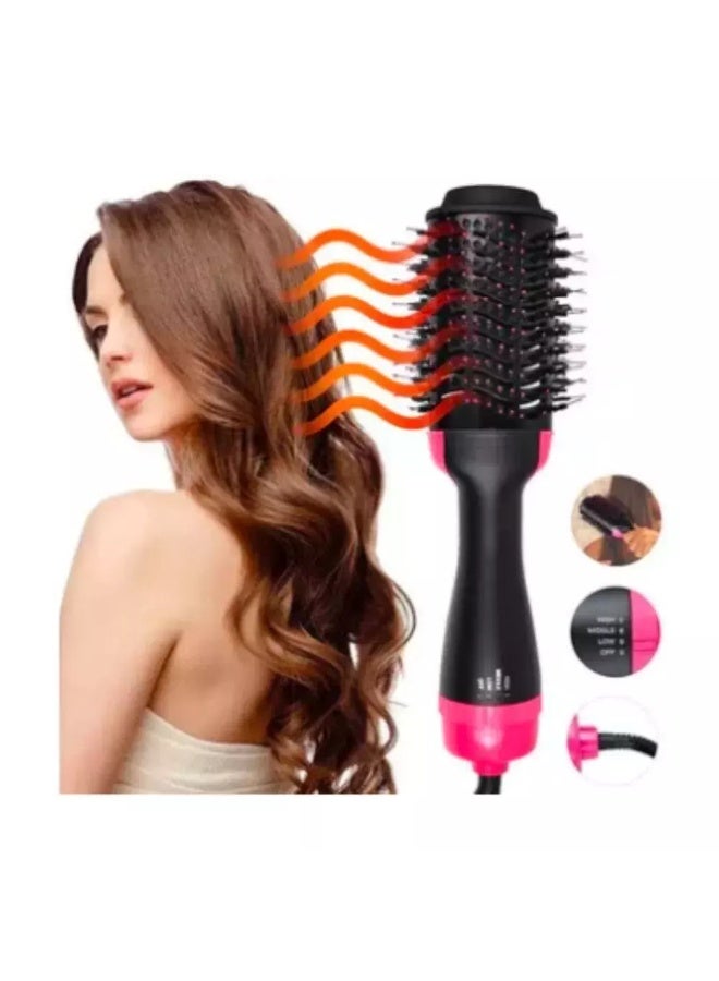 Cronier Professional Hair Dryer Brush, 3 Heat Settings, 360 Degree Swivel Cord, Massage Points, Pink and Black - 1200 W - Image 4