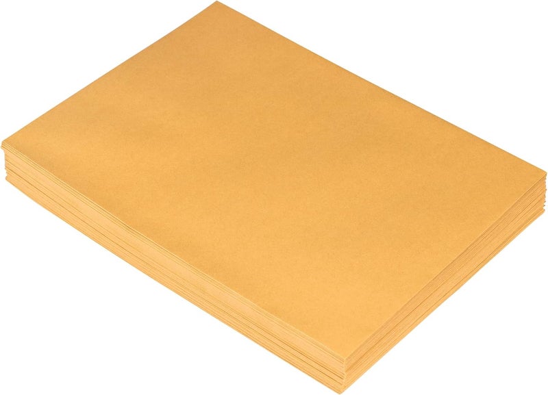JAM Paper 9 x 12 Open End Catalog Premium Envelopes with Peel and Seal Closure - Brown Kraft Manila - 50/Pack - Image 4