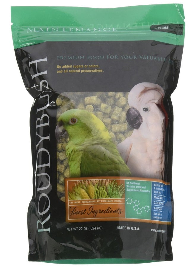 ROUDYBUSH Daily Maintenance Bird Food, Medium, 22Ounce, Green, 222Mddm  - Image 1