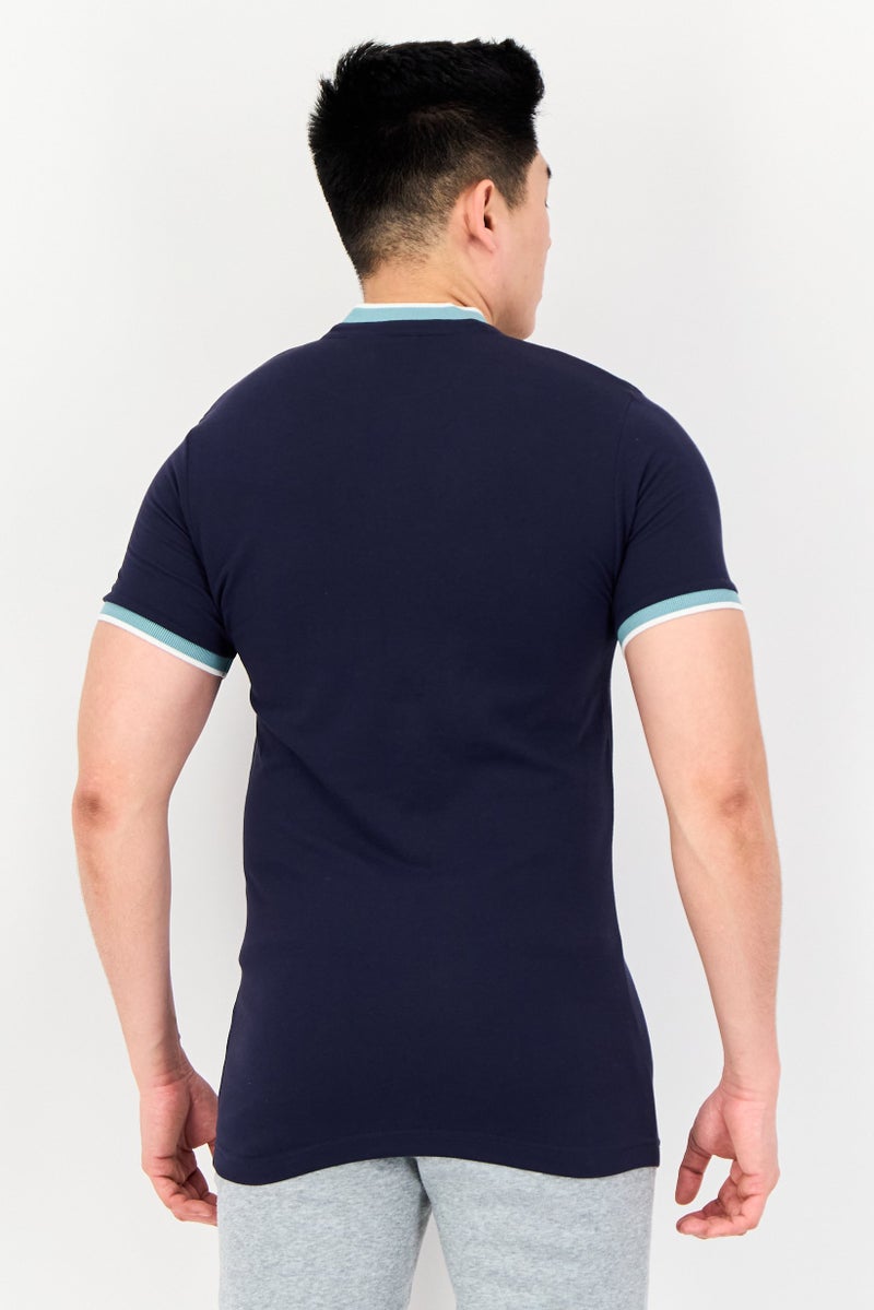 Puma x One8 Men Slim Fit Short Sleeve Outdoor Polo Shirt, Navy - Image 2