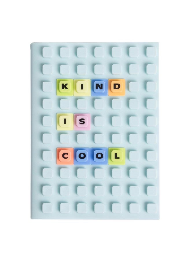 Pearhead Letterboard Journal, Soft Customizable Jacket Cover, Fidget Notebook For Girls and Boys, 188 Included Letters, Black and White - Image 1