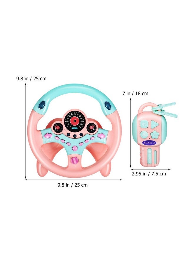 TOYANDONA Kids for Backseat with Car Key, Simulated Driving Toy with Light and Music Toddlers Pretend Play Toy for Baby Children - Image 5