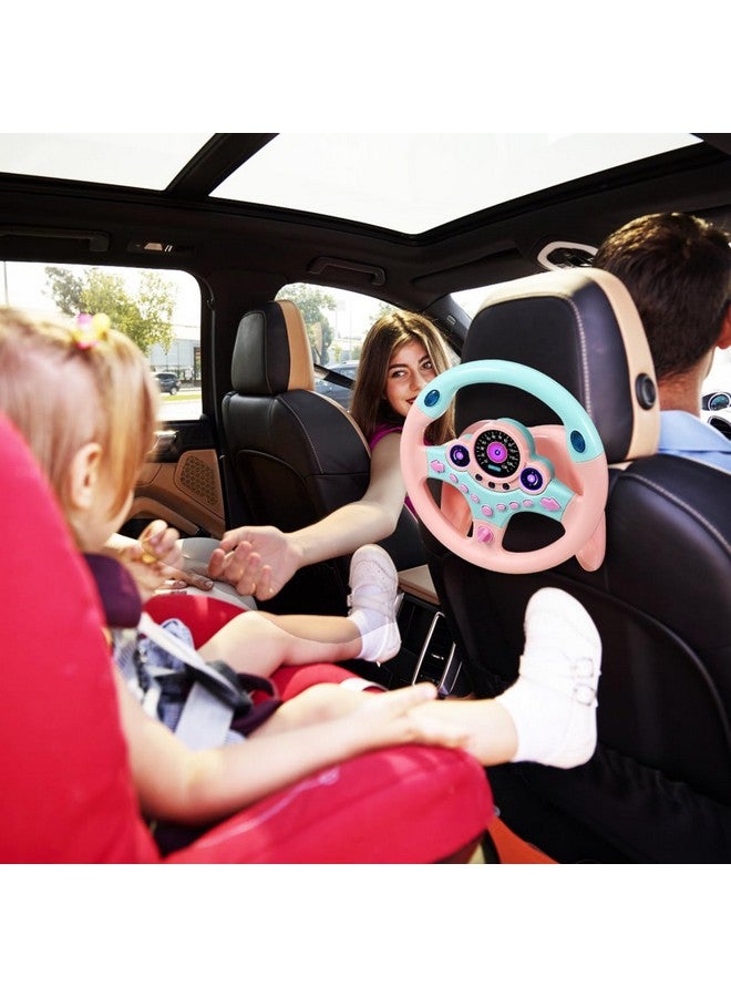 TOYANDONA Kids for Backseat with Car Key, Simulated Driving Toy with Light and Music Toddlers Pretend Play Toy for Baby Children - Image 3