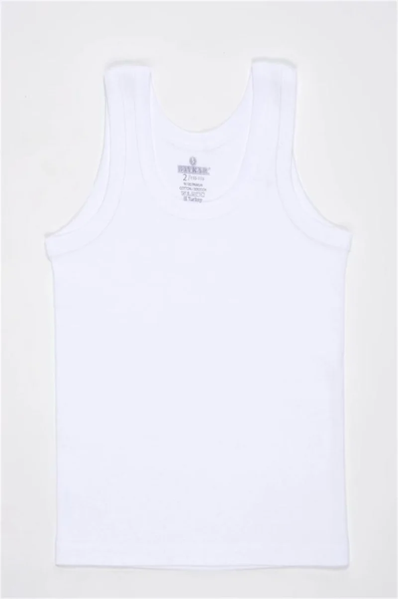 Baykar Boy Cotton Undershirt 3 Piece Set 2214 White